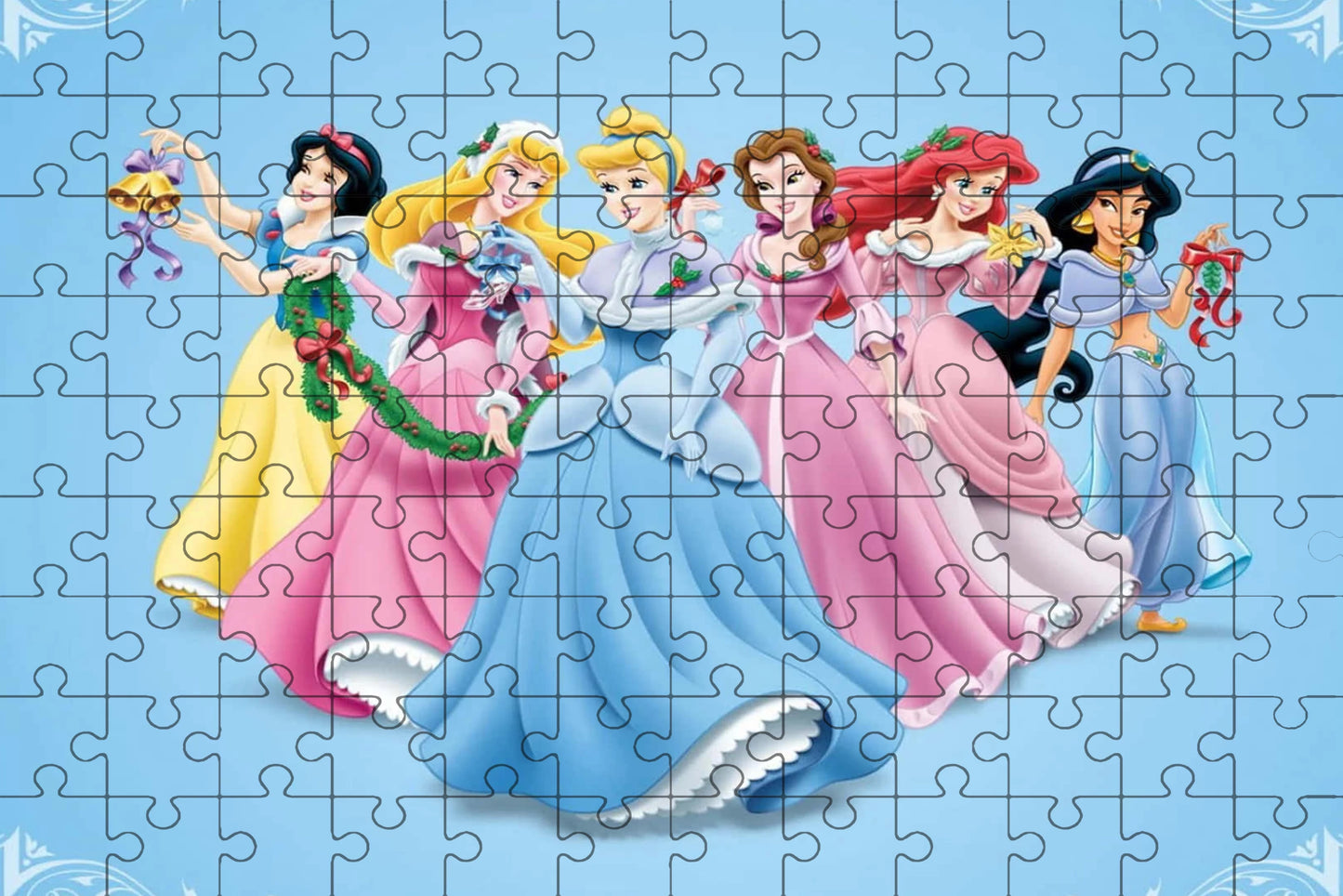 Rompecabezas de princesas Disney de 108/200/300/500/1000 piezas