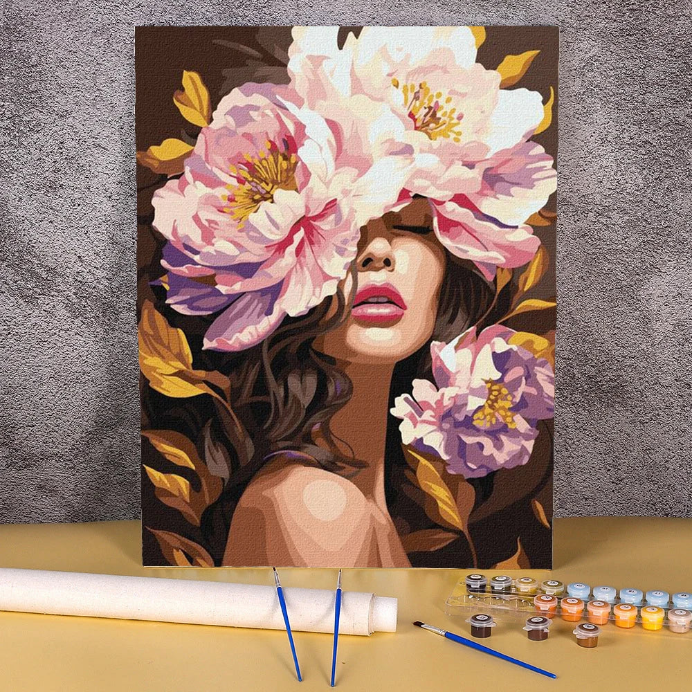 Pintura por números Mujeres en flores