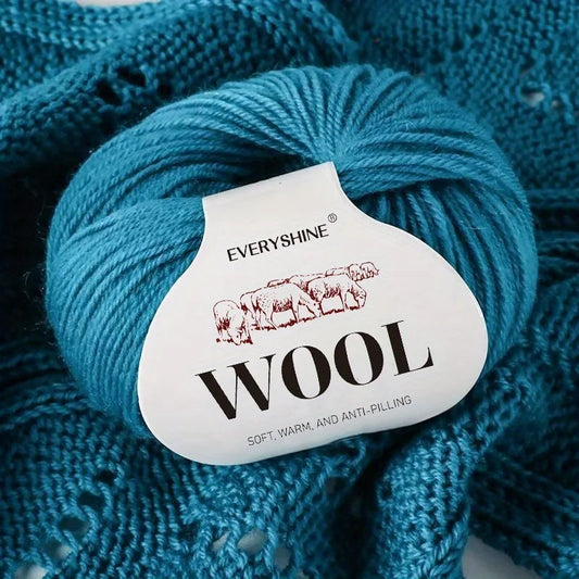 Pack of 10 balls of wool, medium-fine yarn, 50g x 10