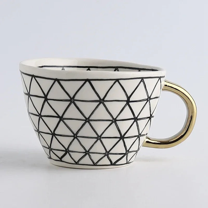 American style mug irregular geometry 100 or 330 ml