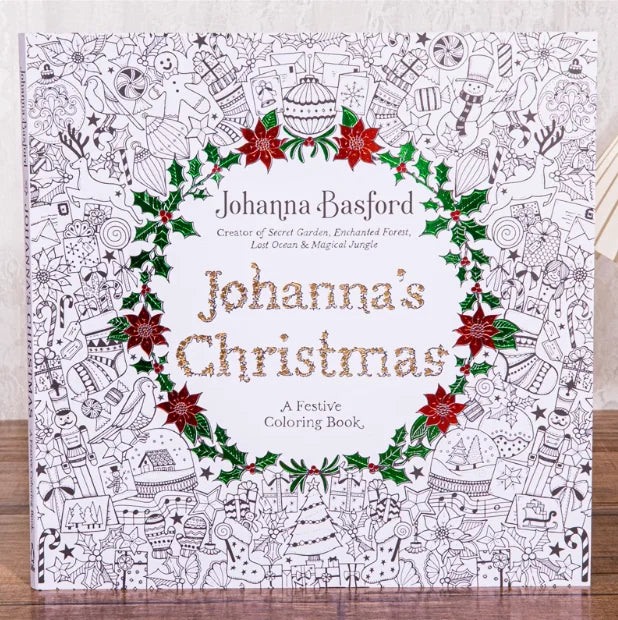 Christmas coloring book for adults, Johanna's Christmas
