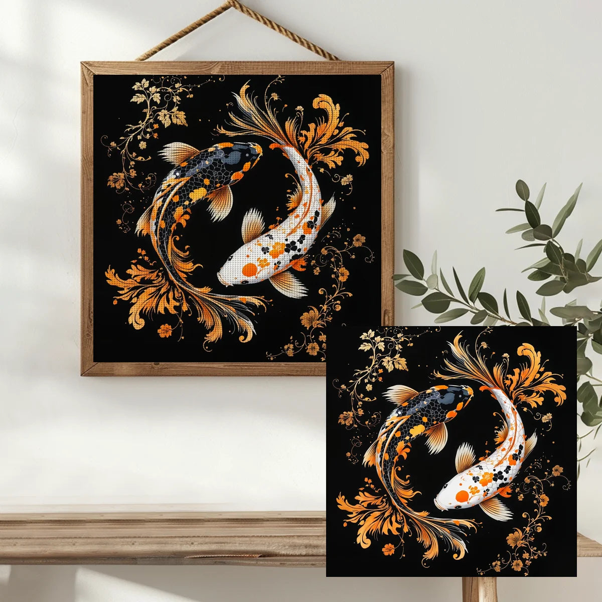 kit de point de croix estampillé poisson 11CT/14CT