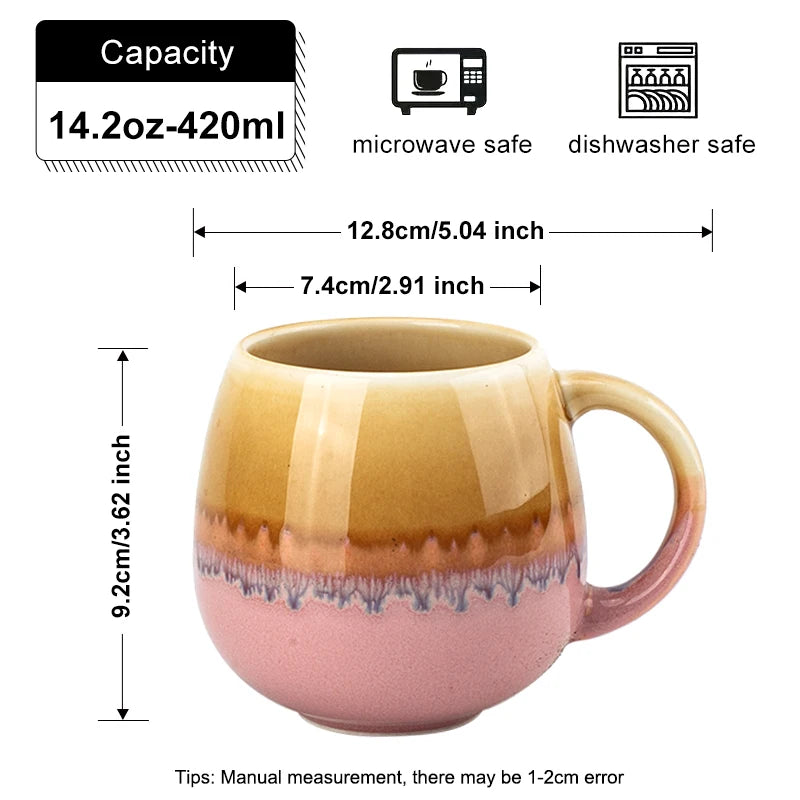 Taza grande de cerámica