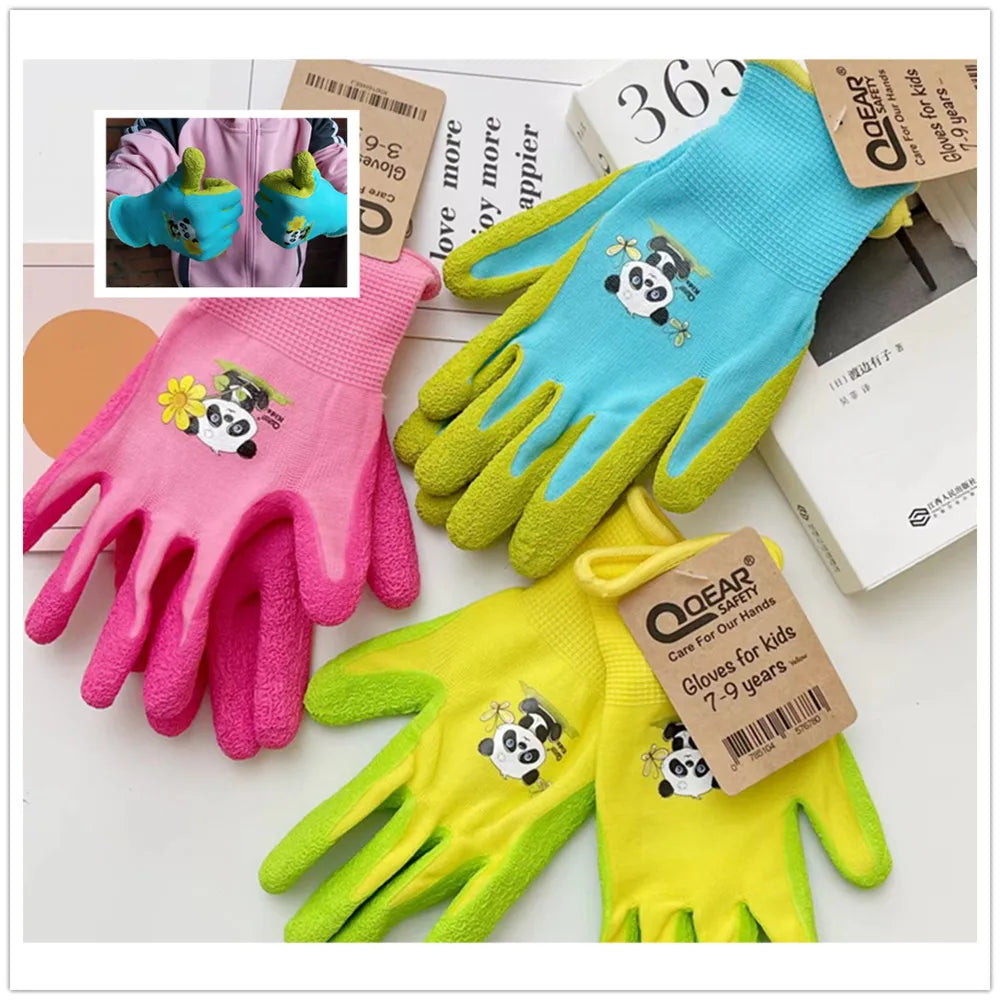 Gardening gloves for children aged 3 to 12 years