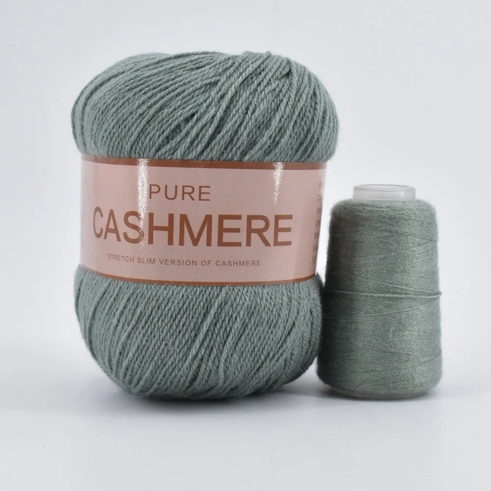 5 Pelotes de fil de Cashmere de Mongolie pour crochet 50gr x 5