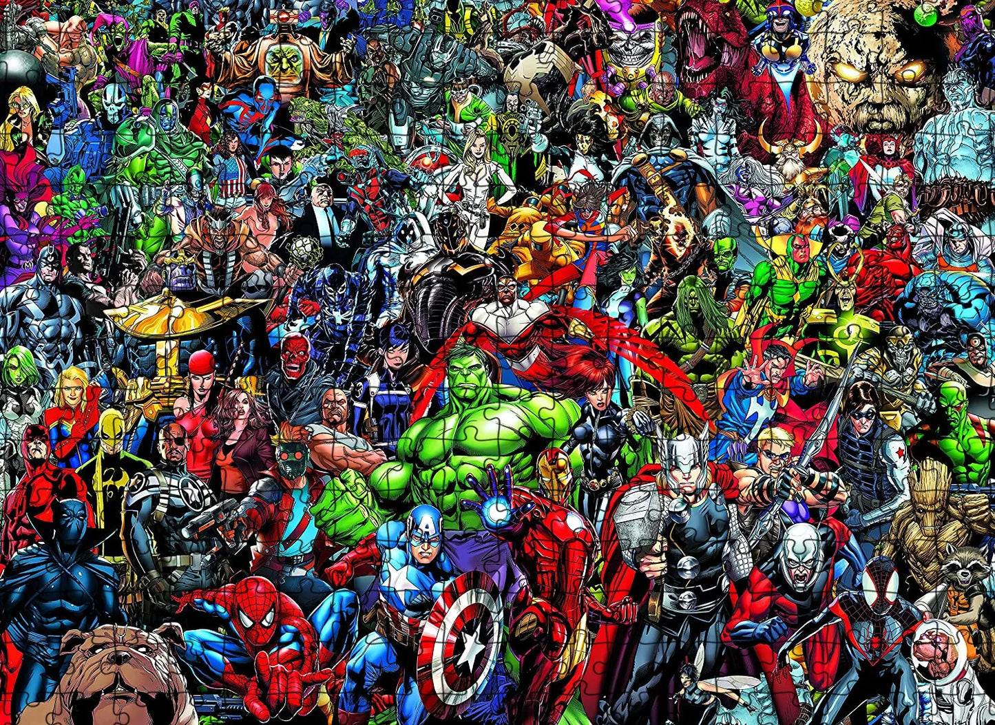 Rompecabezas de la gran familia de Marvel