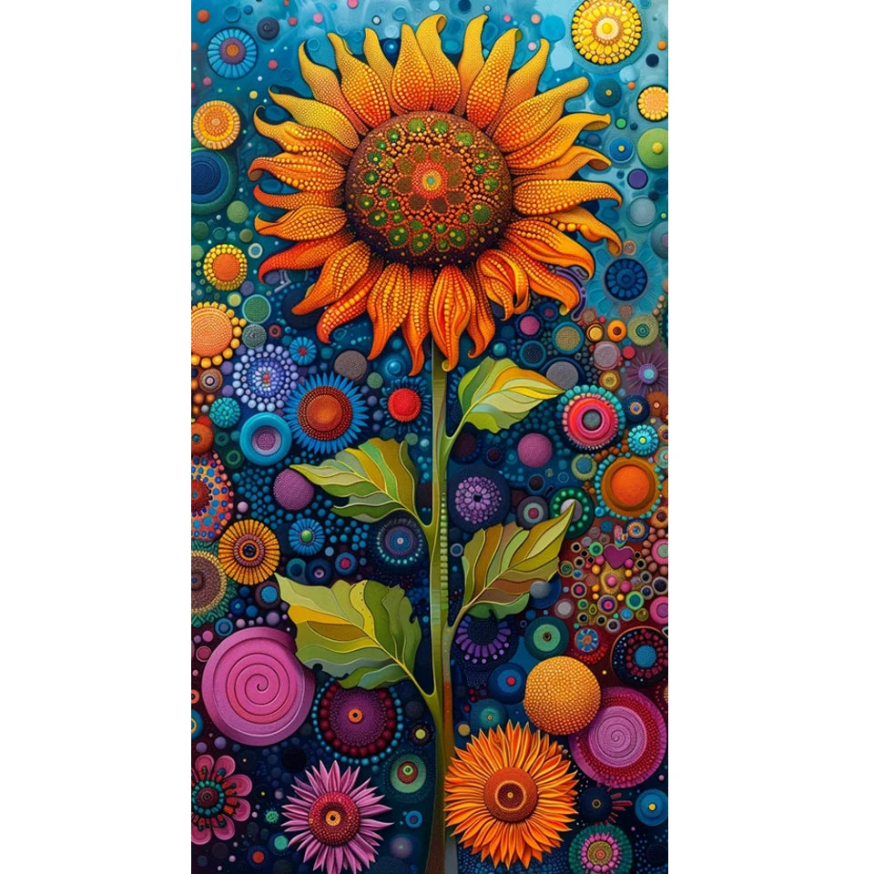 Diamond Painting Colorful Sunflowers