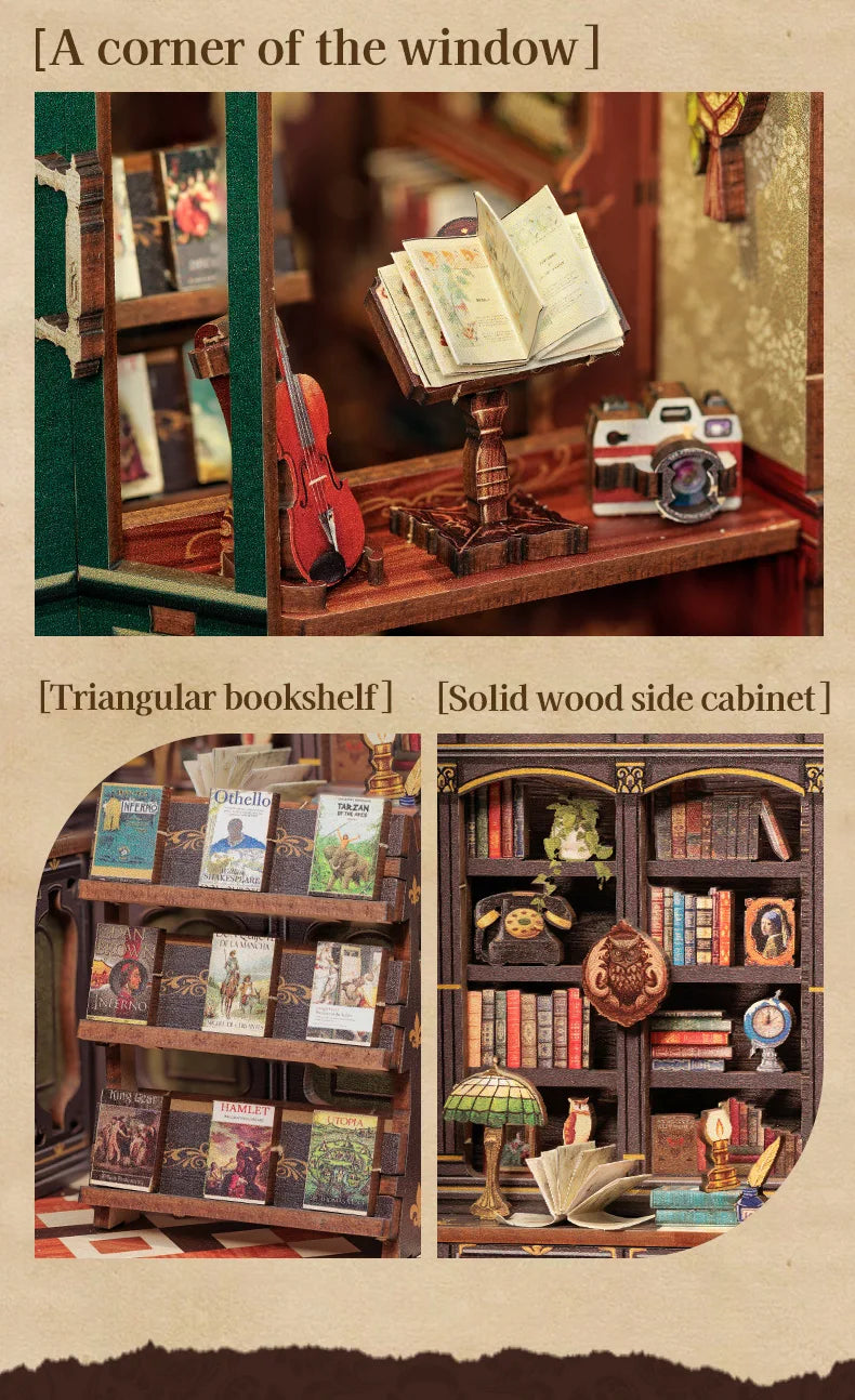 Biblioteca de miniaturas DIY