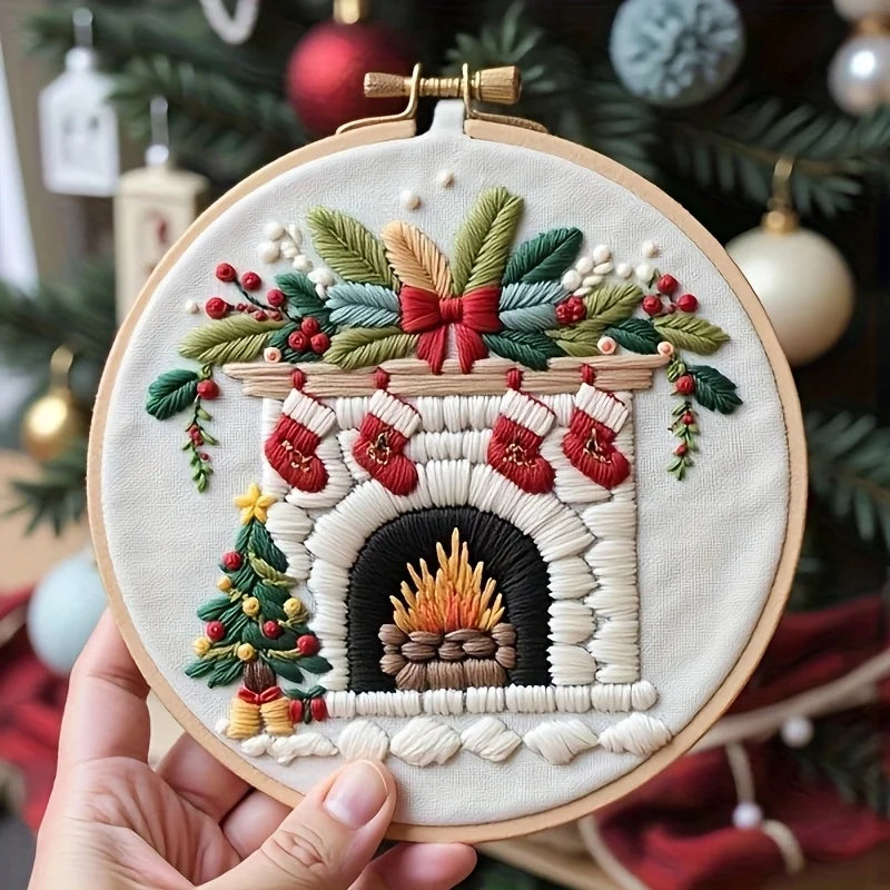 Ensemble de broderie série de noël
