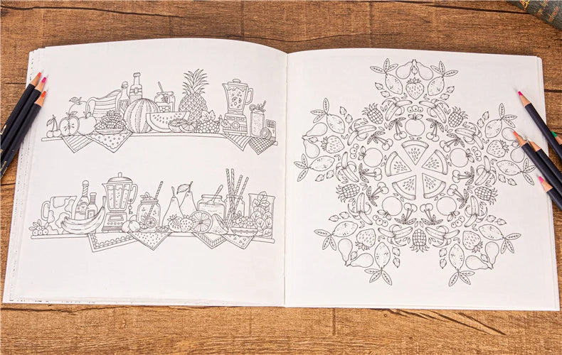 Livre de coloriage Chambres des mystères 80 Pages 25*25cm pour adolescent et adulte