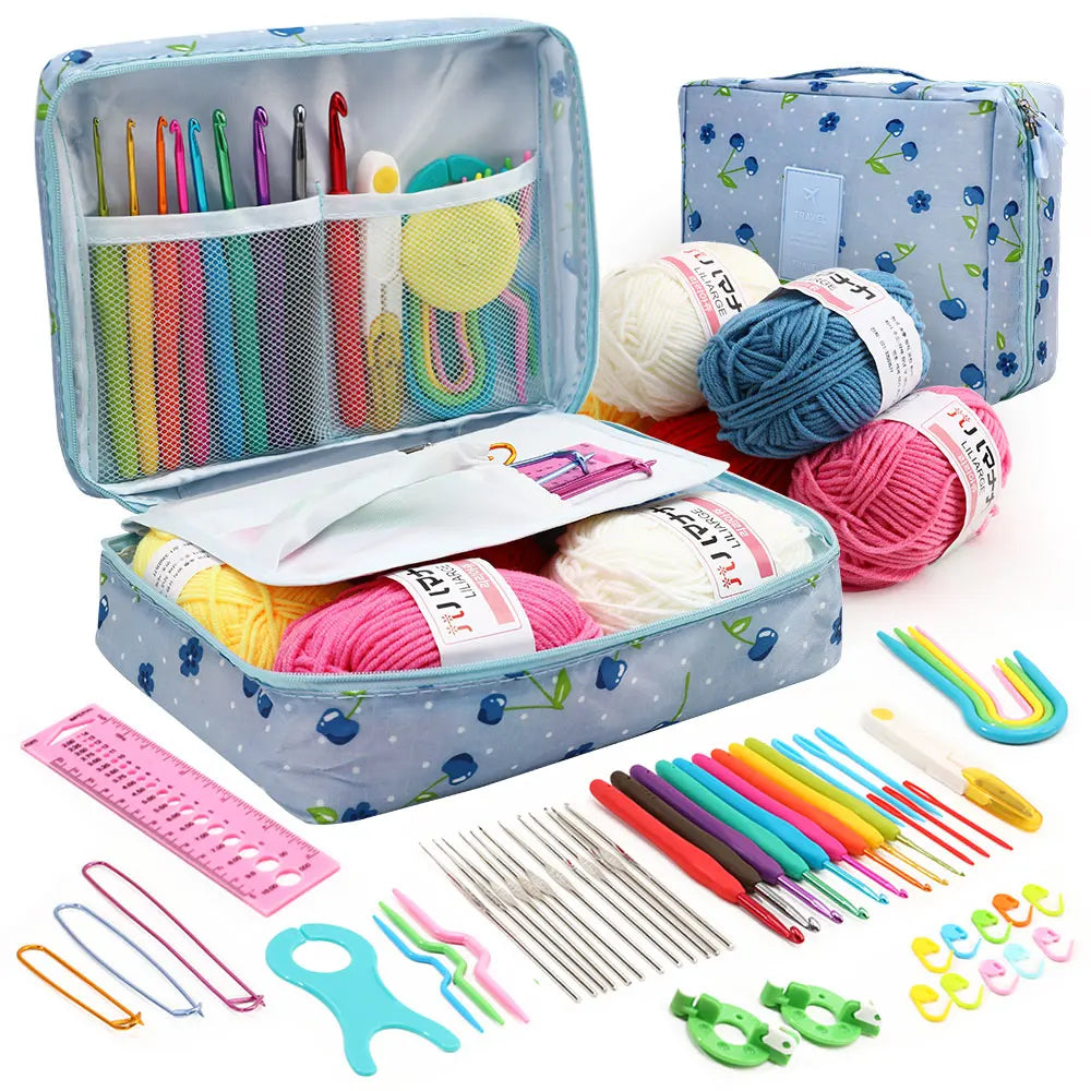 59 Piece Crochet Tool Set in Storage