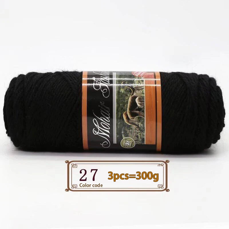 300gr de lana mohair diferentes colores