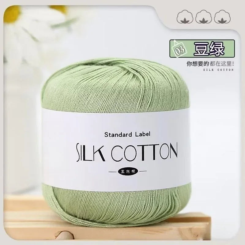 50g silk lace crochet yarn ball