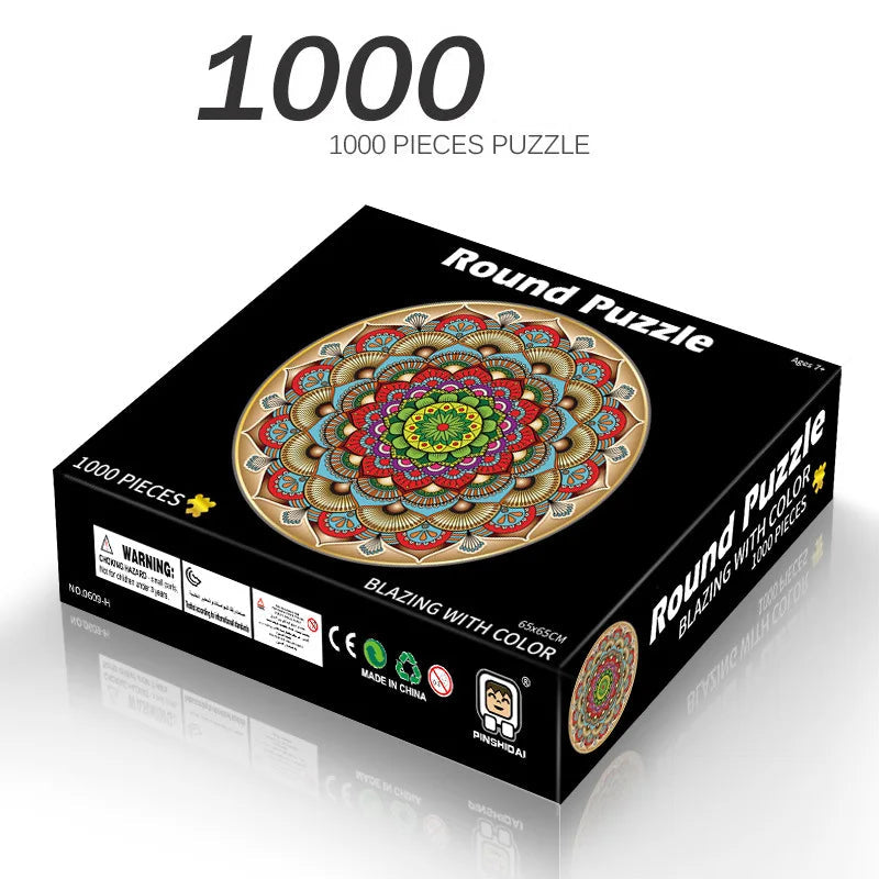 Puzzles ronds pour Adulte 1000 Pièces Plusieurs motifs disponibles