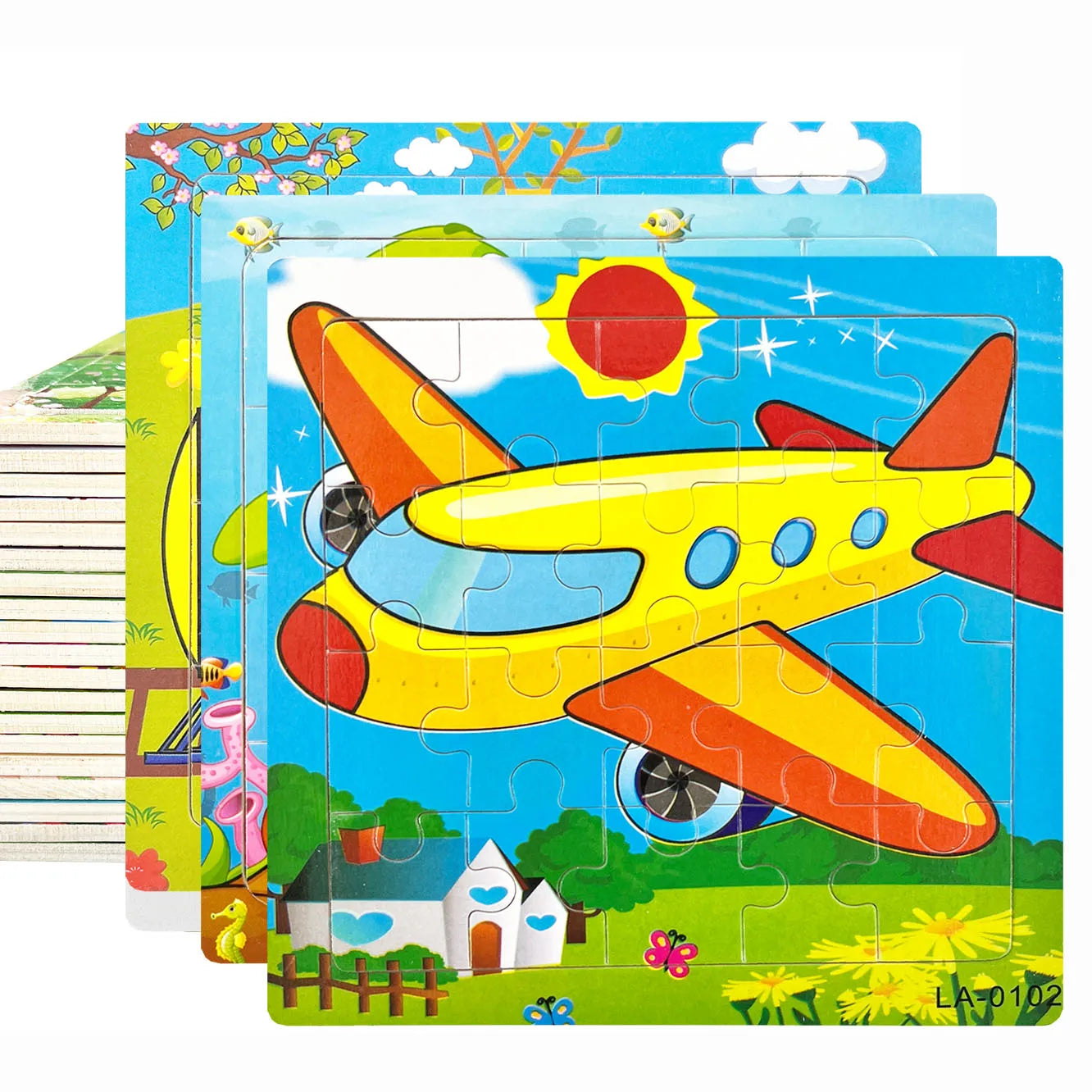 Puzzles en bois Pour enfant animaux ou moyens de transport