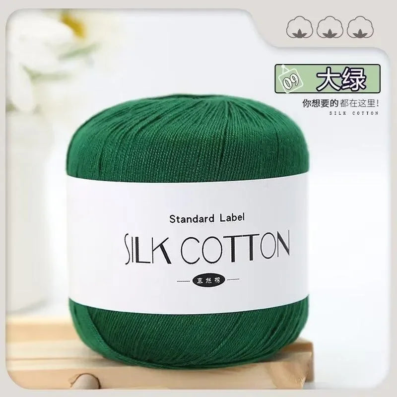 50g silk lace crochet yarn ball