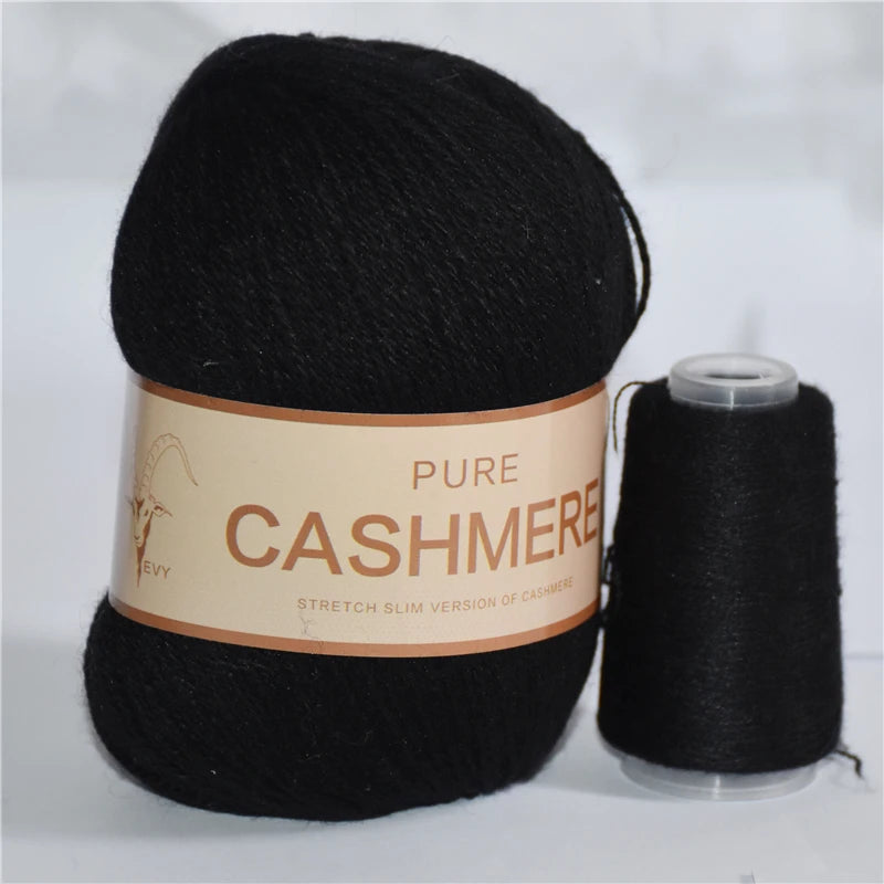 5 Pelotes de fil de Cashmere de Mongolie pour crochet 50gr x 5