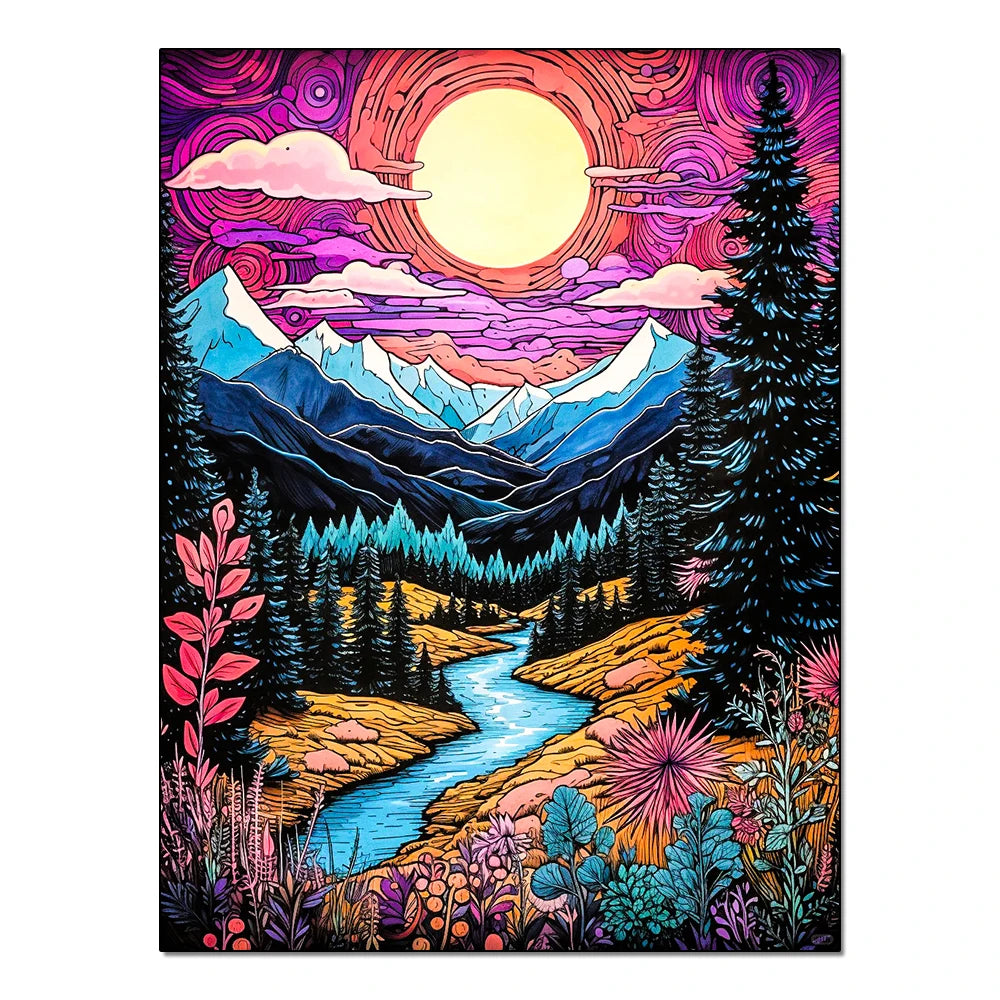 Diamond Paintings Nature Landscape Sunset