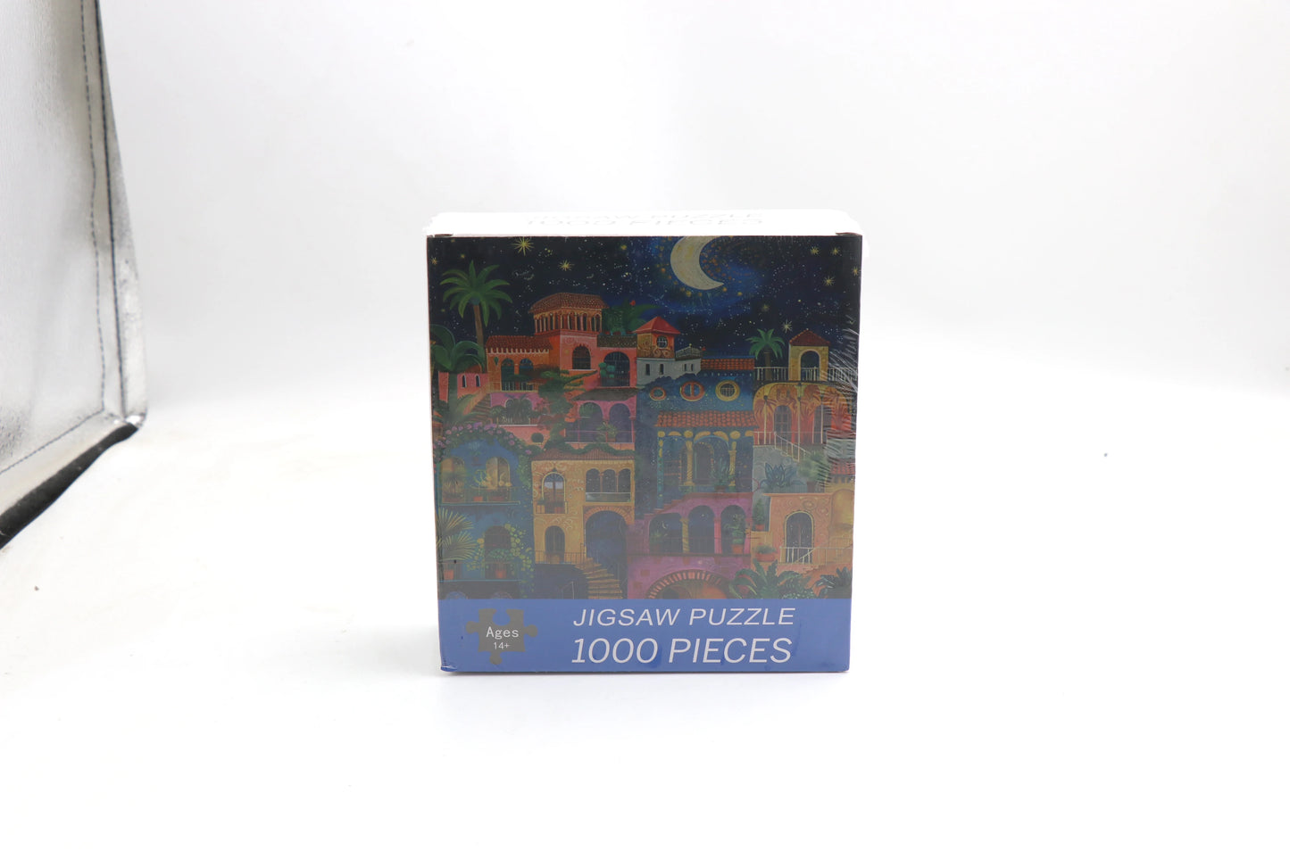 Puzzle 1000 Pieces pour adulte Ville colorée dans la nuit