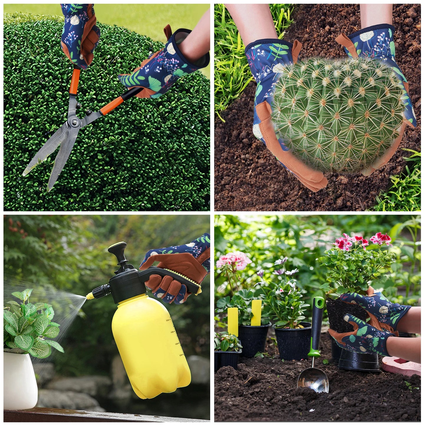 Guantes de jardinería para mujer - Flores