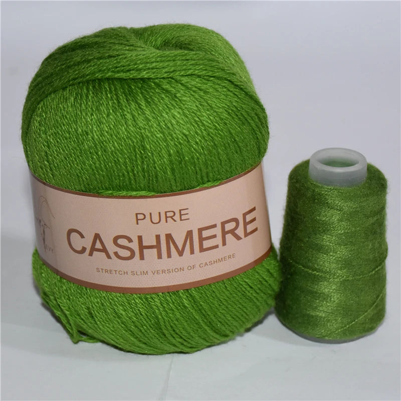 5 Pelotes de fil de Cashmere de Mongolie pour crochet 50gr x 5