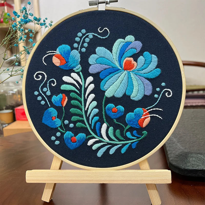 Hand embroidery kits cross stitch kit Flowers