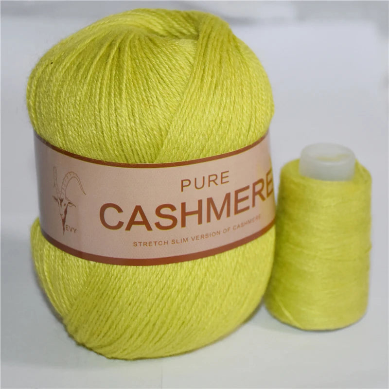 5 Pelotes de fil de Cashmere de Mongolie pour crochet 50gr x 5