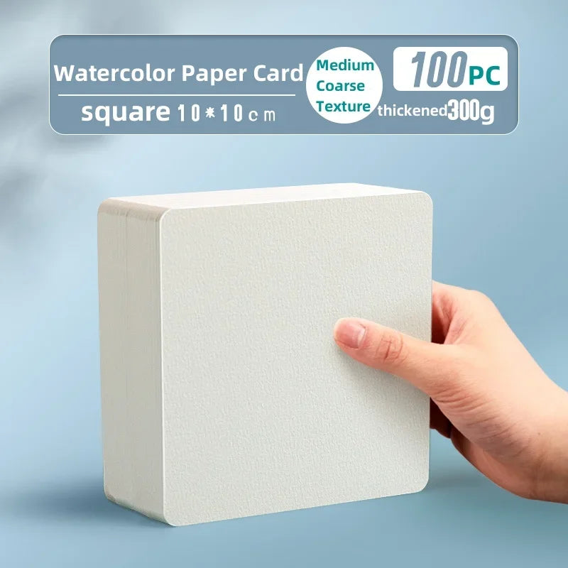 Watercolor paper Square/round 300gr 50/100/200 sheets